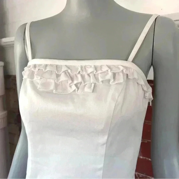 Betsey Johnson Back Ruffle Bow Above the Knee Dress in White - Picture 7 of 13